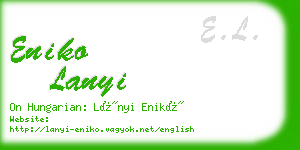 eniko lanyi business card